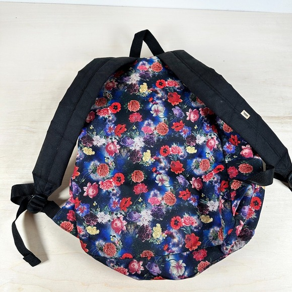 VANS "Off the Wall" Backpack Midnight Flowers‎ Black Floral EUC - Picture 6 of 12